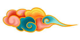 中国风祥云云纹节日元素