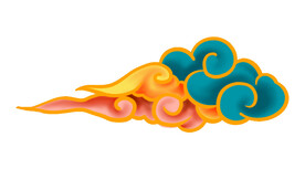 中国风祥云云纹节日元素