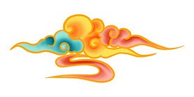 中国风祥云云纹节日元素