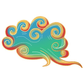 中国风祥云纹理节日元素