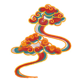 中国风祥云纹理节日元素