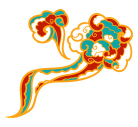 中国风祥云纹理节日元素