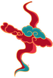 中国风祥云纹理节日元素