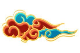 中国风祥云纹理节日元素