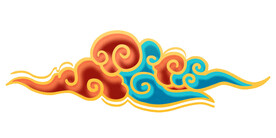 中国风祥云纹理节日元素