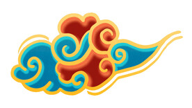 中国风祥云纹理节日元素
