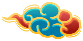 中国风祥云纹理节日元素