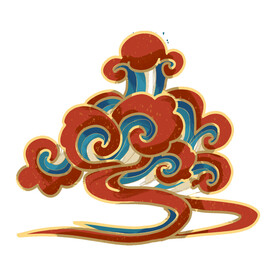 中国风祥云纹理节日元素