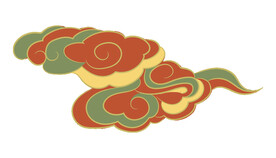 中国风祥云纹理节日元素