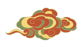 中国风祥云纹理节日元素