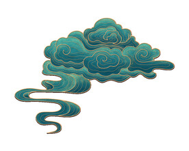 中国风祥云纹理节日元素