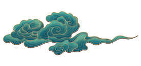 中国风祥云纹理节日元素
