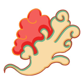 中国风祥云纹理节日元素