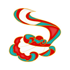 中国风祥云纹理节日元素