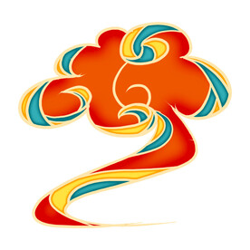 中国风祥云纹理节日元素