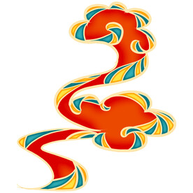 中国风祥云纹理节日元素