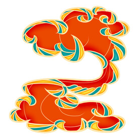 中国风祥云纹理节日元素