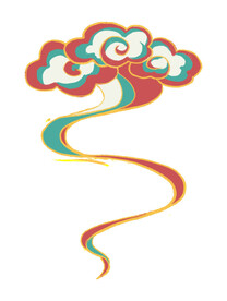 中国风祥云纹理节日元素