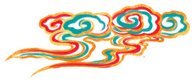 中国风祥云纹理节日元素