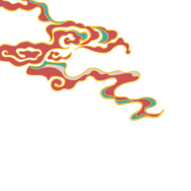 中国风祥云纹理节日元素