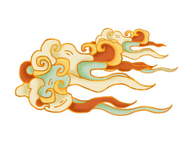 中国风祥云纹理节日元素