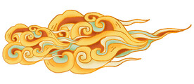 中国风祥云纹理节日元素
