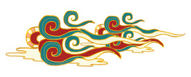 中国风祥云纹理节日元素