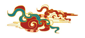 中国风祥云纹理节日元素