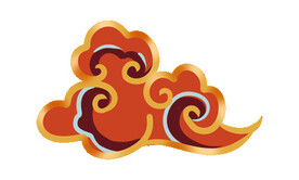 中国风祥云纹理节日元素