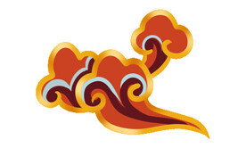 中国风祥云纹理节日元素