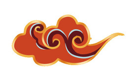 中国风祥云纹理节日元素