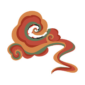 中国风祥云纹理节日元素