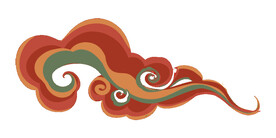 中国风祥云纹理节日元素