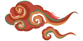 中国风祥云纹理节日元素