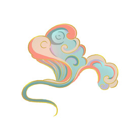 中国风祥云纹理节日元素