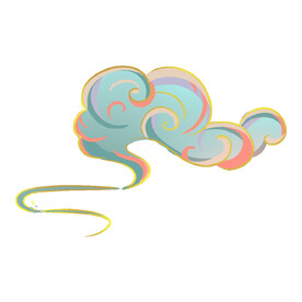 中国风祥云纹理节日元素