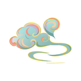 中国风祥云纹理节日元素