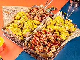 番茄 沙拉鸡腿 油炸鸡腿