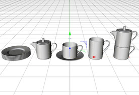 C4D模型 餐具