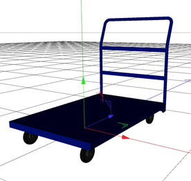 C4D模型 小推车