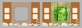 廉洁宣传 荷花橱窗