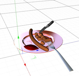 C4D模型 早餐