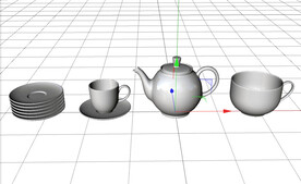 C4D模型 餐具