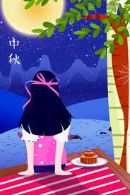 中秋节日海报展板