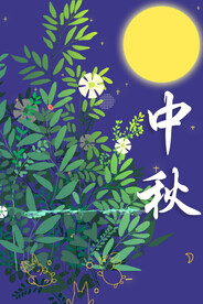 中秋节日海报展板