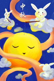 中秋节日海报展板