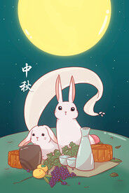 中秋节日海报展板