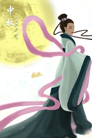 中秋节日海报展板