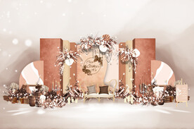 焦糖色小清新婚礼效果图