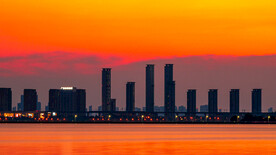 城市黄昏